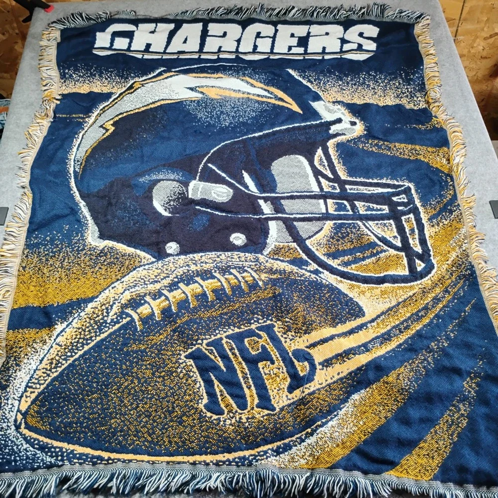 San Diego Chargers NFL Woven Tapestry Throw Blanket 44x56 The Northwest Company
